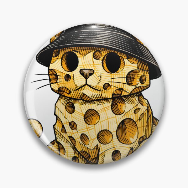 Item preview, Gouda Gato Cat Cheese Pun Vintage Streetwear Aesthetic - Big Cheese Energy Retro Illustration - Funny Kitty Foodie Gift for Cat Moms and Dads - Gouda Gato Bucket Hat Cat Graphic designed and sold by Vivaan Studio.