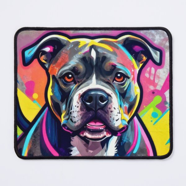Item preview, Color Splash Pit Bull – Urban Street Art Dog designed and sold by Silaris Designs.