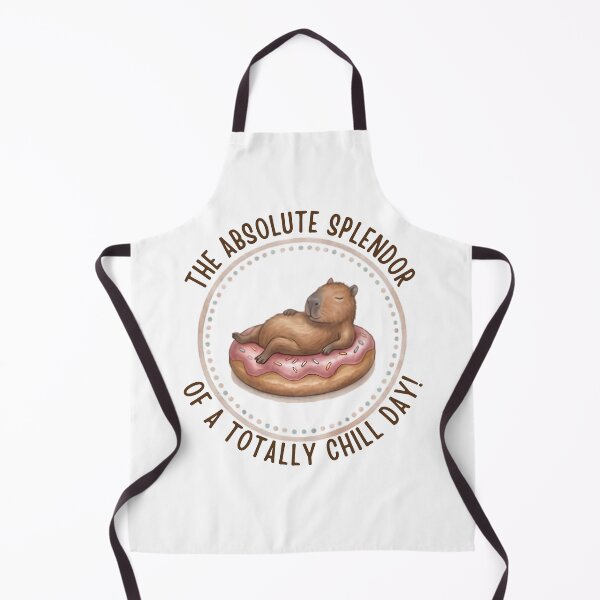 Item preview, The Absolute Splendor of a Totally Chill Capybara on a Donut designed and sold by OikieToikie.
