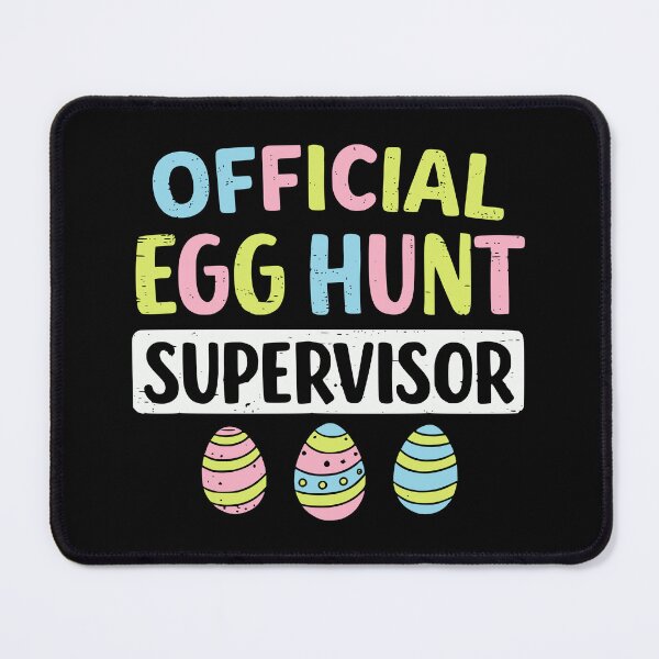 Item preview, Official Egg Hunt Supervisor Retro Funny Easter designed and sold by Imaginationbeyond.