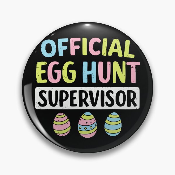 Item preview, Official Egg Hunt Supervisor Retro Funny Easter designed and sold by Imaginationbeyond.