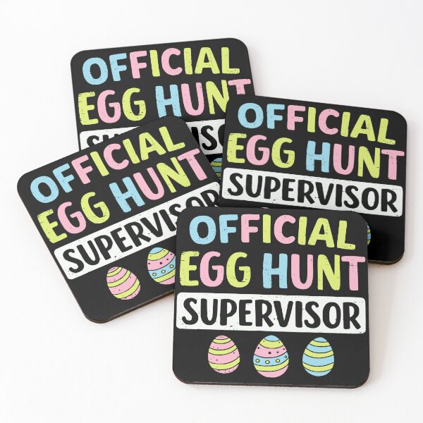 Item preview, Official Egg Hunt Supervisor Retro Funny Easter designed and sold by Imaginationbeyond.