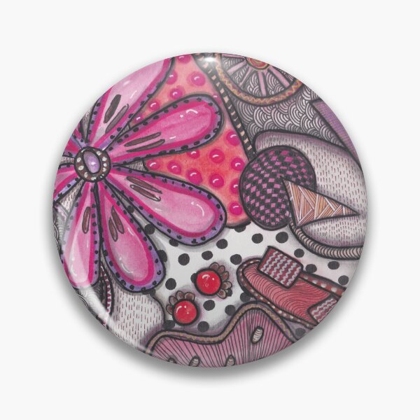 Item preview, Blooming Geometry - Hand-Drawn Floral Zentangle Patterns designed and sold by ColorWander.