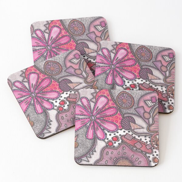 Item preview, Blooming Geometry - Hand-Drawn Floral Zentangle Patterns designed and sold by ColorWander.