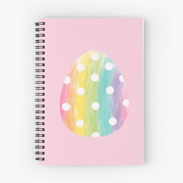 Item preview, Rainbow Easter Egg – Vertical Stripes with White Dots Watercolor designed and sold by EmeraldeaArt.