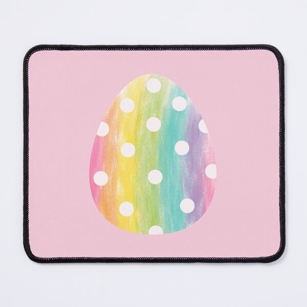 Item preview, Rainbow Easter Egg – Vertical Stripes with White Dots Watercolor designed and sold by EmeraldeaArt.