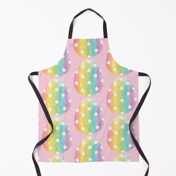 Item preview, Rainbow Easter Egg – Vertical Stripes with White Dots Watercolor designed and sold by EmeraldeaArt.