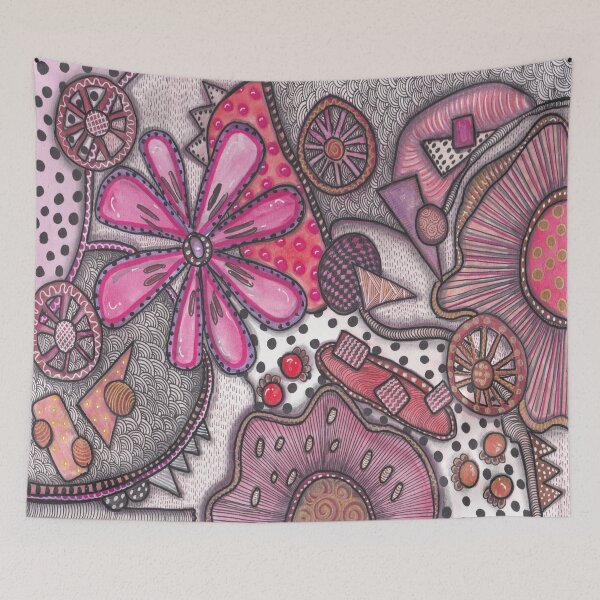 Item preview, Blooming Geometry - Hand-Drawn Floral Zentangle Patterns designed and sold by ColorWander.