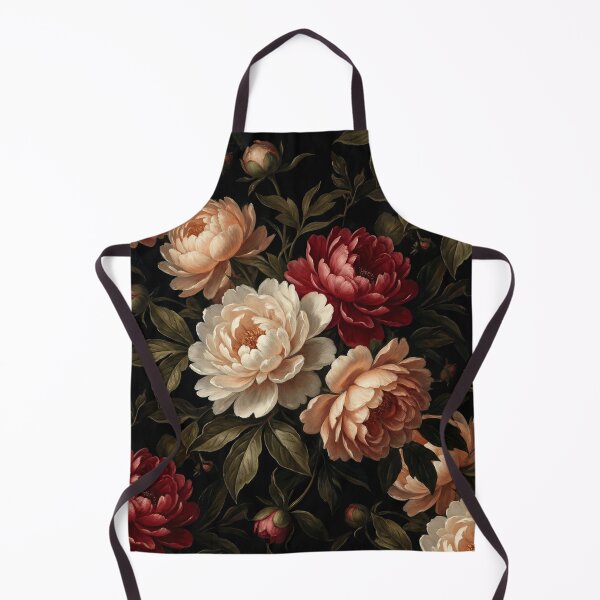 Item preview, Dark Vintage Peony Floral Pattern designed and sold by Rutvain.