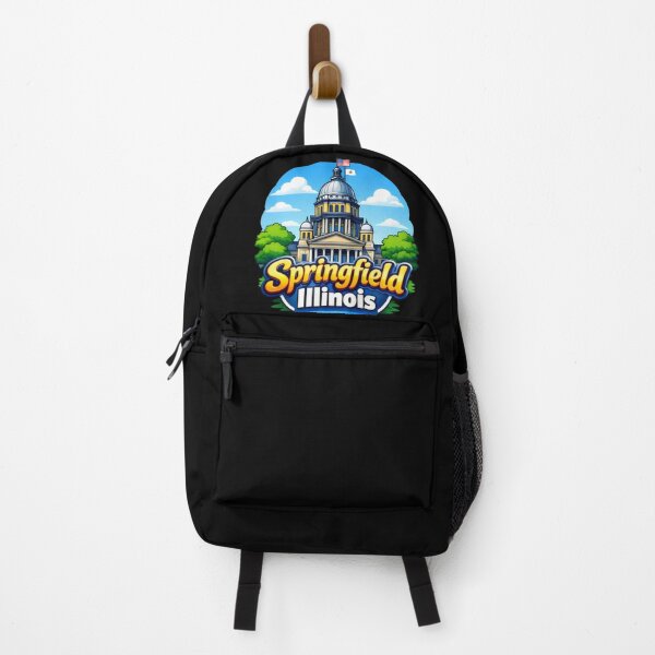 Item preview, Springfield Illinois Capitol Bright Skyline City Pride Design Funny Gift designed and sold by BadhbhLoot.