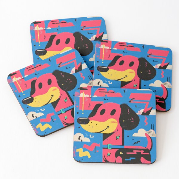 Item preview, Colorful Geometric Dachshund Design designed and sold by lautir.