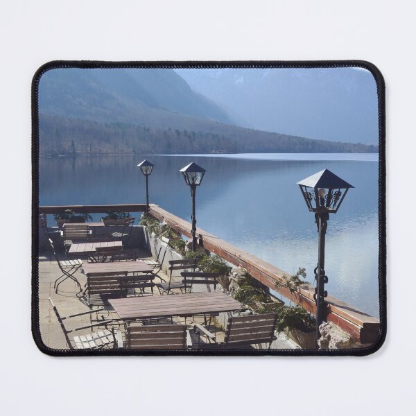 Item preview, Lakeside Café in Bohinj, Slovenia designed and sold by CarolinaReina.