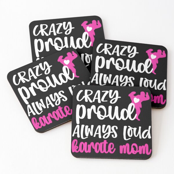 Item preview, Crazy Proud Always Loud Karate Mom Bold Sports Parent Design designed and sold by zamiokaline.