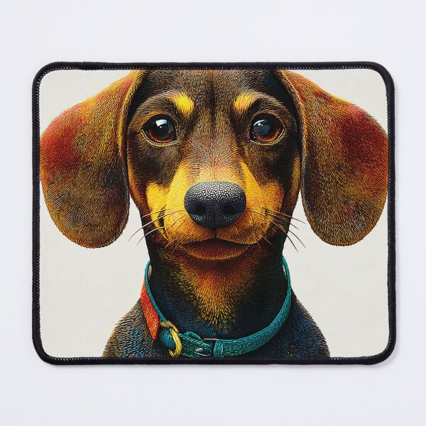 Item preview, Vibrant Dachshund with Colorful Collar designed and sold by lautir.