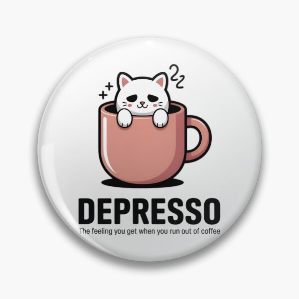 Item preview, Funny Cat depresso when you run out coffee designed and sold by AlanyaArtX.