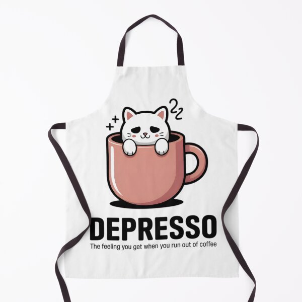 Item preview, Funny Cat depresso when you run out coffee designed and sold by AlanyaArtX.