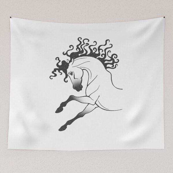 Item preview, Cosmic Horse Minimal Illustration designed and sold by Aminesnip.