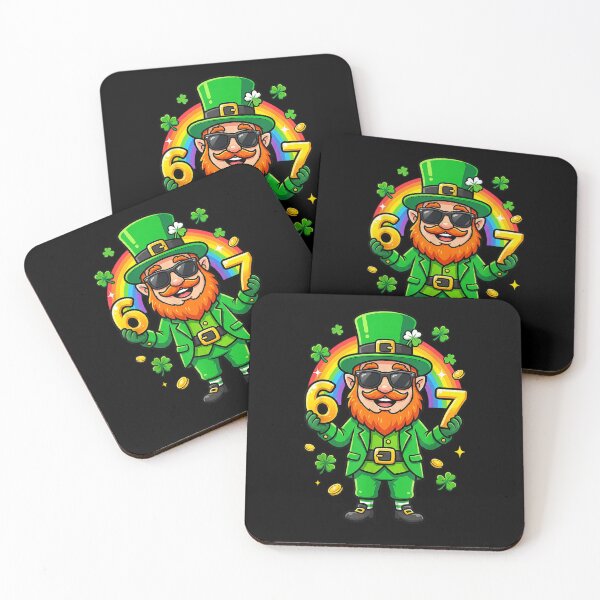 Item preview, 67 Six Seven 6 7 Funny Leprechaun St Patricks Day Boys Kids designed and sold by Juansustait.