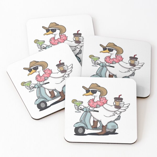 Artikelvorschau, Eine dumme Gans fährt einen Retro-Roller entworfen und verkauft von CeliaZnx.