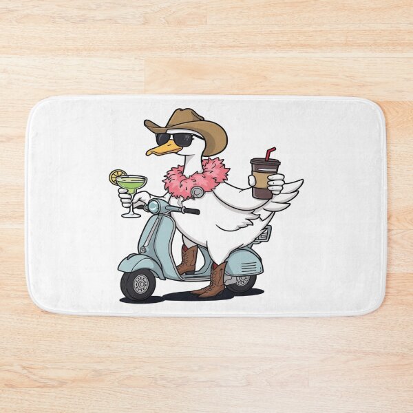 Item preview, Un ganso tonto montando un patinete retro. designed and sold by CeliaZnx.