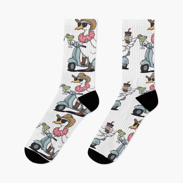 Artikelvorschau, Eine dumme Gans fährt einen Retro-Roller entworfen und verkauft von CeliaZnx.