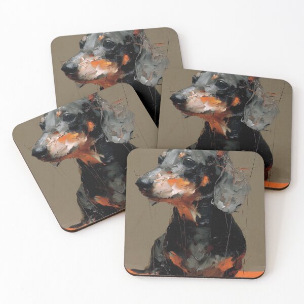 Item preview, Colorful Dachshund Portrait designed and sold by lautir.