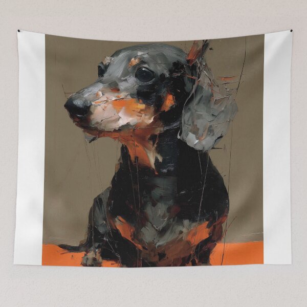 Item preview, Colorful Dachshund Portrait designed and sold by lautir.