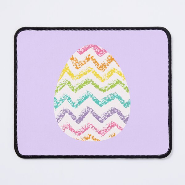 Item preview, Rainbow Zigzag Easter Egg – Bold Stripes on White designed and sold by EmeraldeaArt.