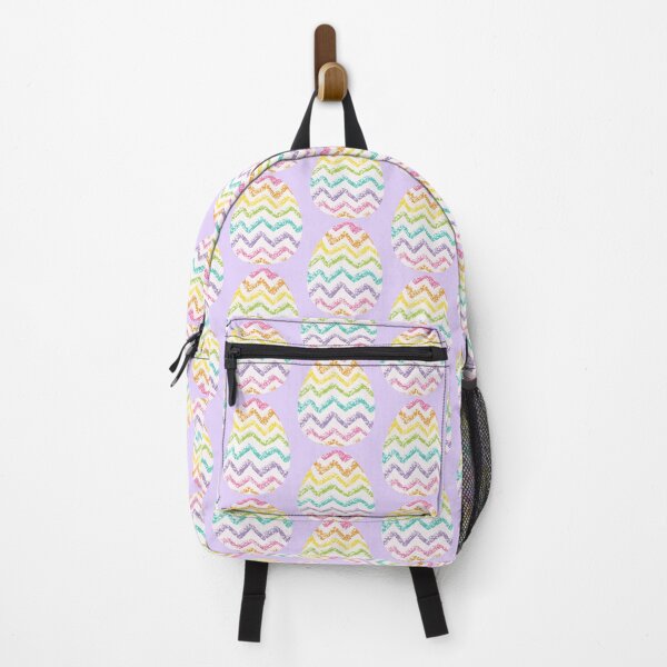 Item preview, Rainbow Zigzag Easter Egg – Bold Stripes on White designed and sold by EmeraldeaArt.