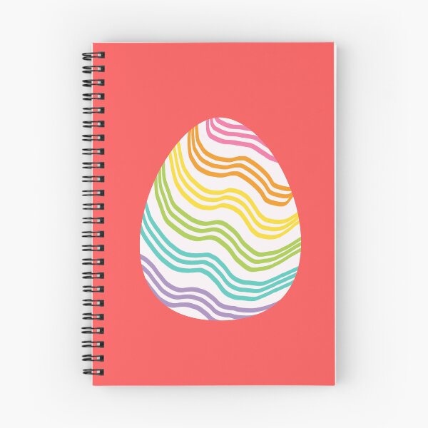 Item preview, Playful Rainbow Easter Egg – Wavy Skewed Marker Lines designed and sold by EmeraldeaArt.