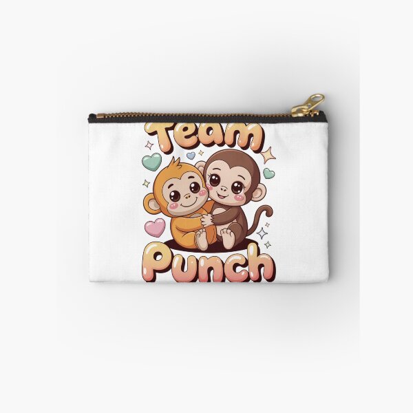 Item preview, Team Punch – Kawaii Dark Brown Girl Monkey Hugging Golden Baby Tee designed and sold by DarylWelsh2024.