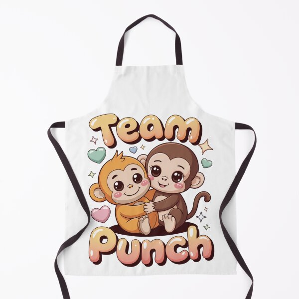 Item preview, Team Punch – Kawaii Dark Brown Girl Monkey Hugging Golden Baby Tee designed and sold by DarylWelsh2024.