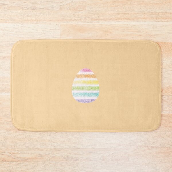 Item preview, Pastel Spray Rainbow Easter Egg – White Lined Stripes designed and sold by EmeraldeaArt.