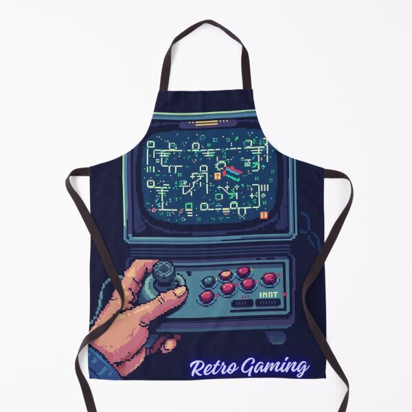 Item preview, Retro Gaming Pixel Art Arcade Machine, Vintage Gamer Console Design designed and sold by stickyhubprinting.