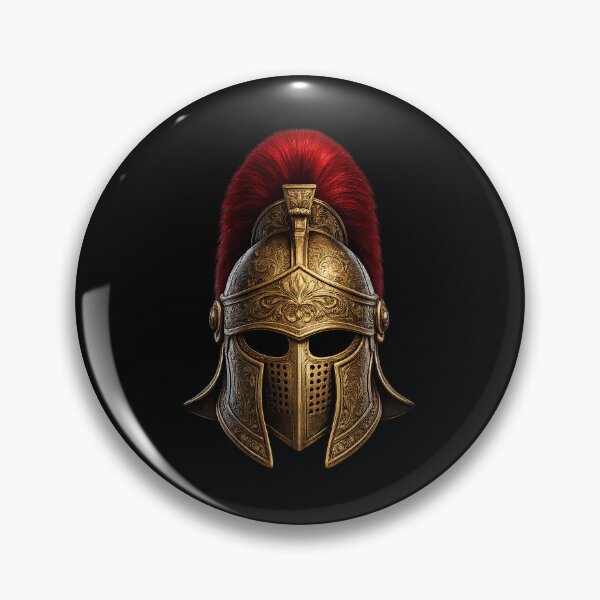 Item preview, Ancient Roman Gladiator Golden War Helmet designed and sold by SteveLPenix.