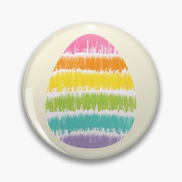 Item preview, Textured Rainbow Easter Egg – Striped Design designed and sold by EmeraldeaArt.