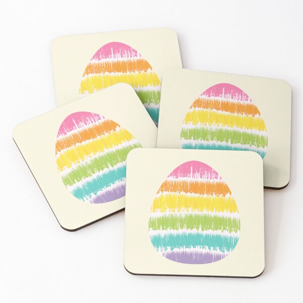 Item preview, Textured Rainbow Easter Egg – Striped Design designed and sold by EmeraldeaArt.