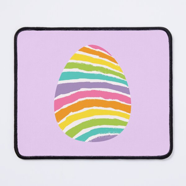 Item preview, Wavy Rainbow Easter Egg – Minimal Striped Design designed and sold by EmeraldeaArt.