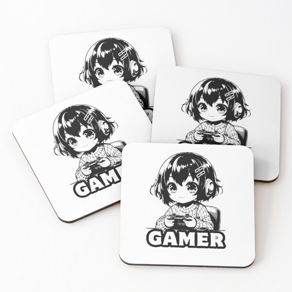 Item preview, Cute Girl Gamer - Black & White Gaming designed and sold by Rasheedaholik.