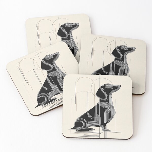 Item preview, Abstract Dachshund Design designed and sold by lautir.