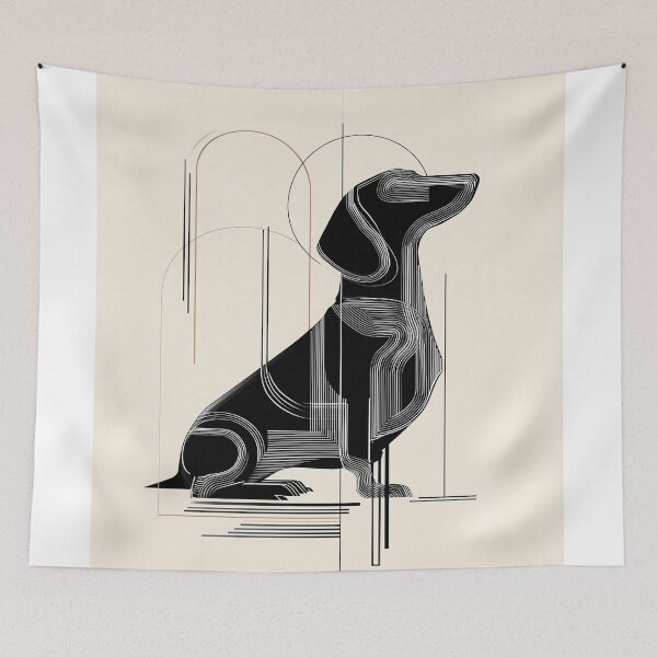 Item preview, Abstract Dachshund Design designed and sold by lautir.
