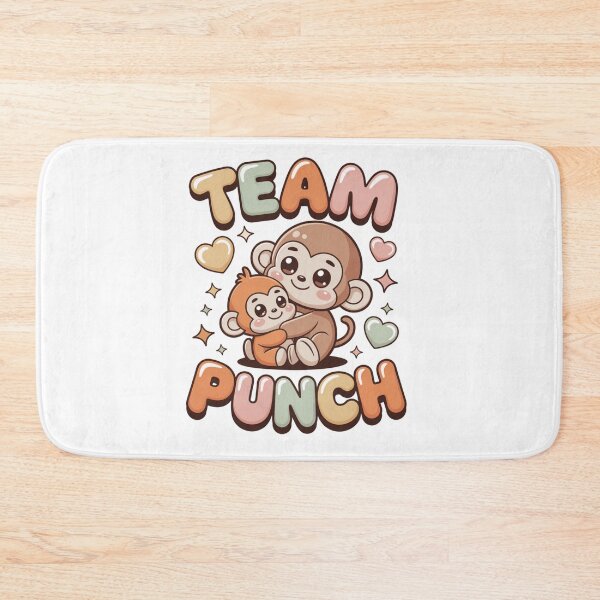 Item preview, Team Punch – Kawaii Mama Monkey Cradling Tiny Orange Baby Tee designed and sold by DarylWelsh2024.