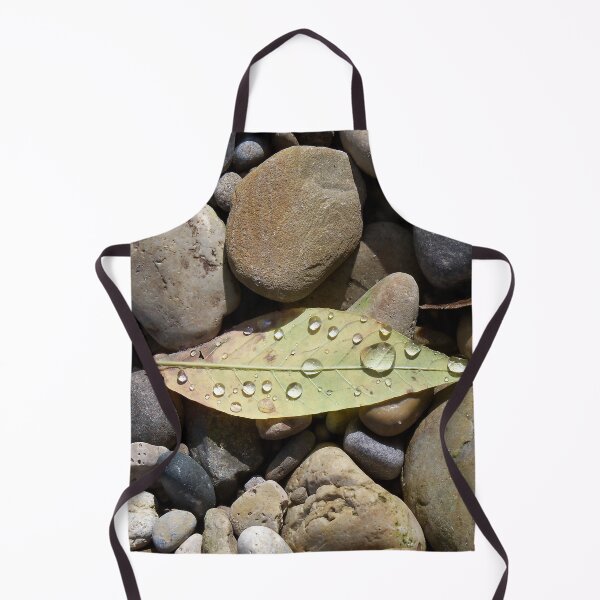 Item preview, Leaf with Water Drops Among Rocks designed and sold by coribeth.