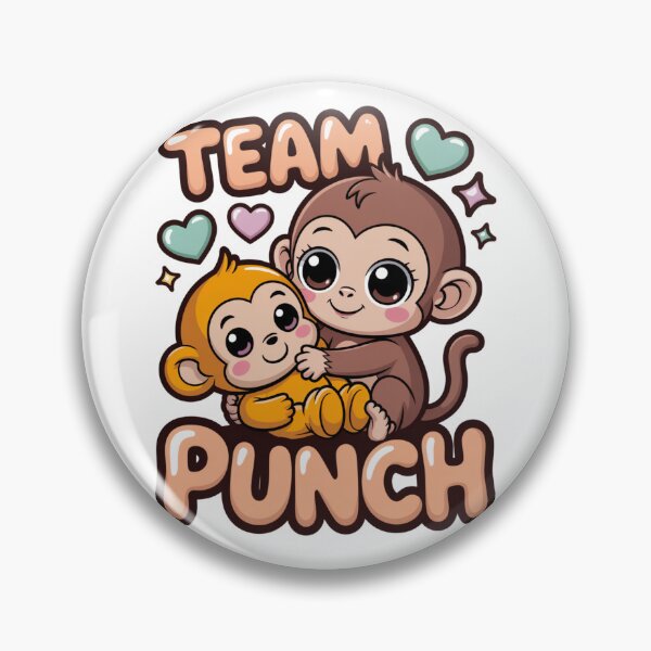 Item preview, Team Punch – Kawaii Brown Girl Monkey Holding Vivid Golden Baby Tee designed and sold by DarylWelsh2024.