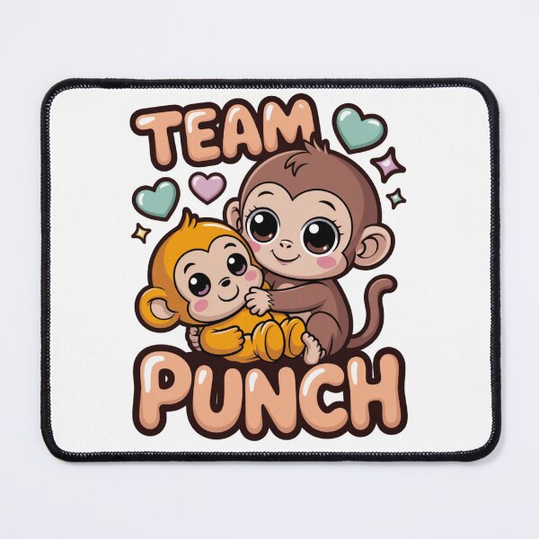 Item preview, Team Punch – Kawaii Brown Girl Monkey Holding Vivid Golden Baby Tee designed and sold by DarylWelsh2024.
