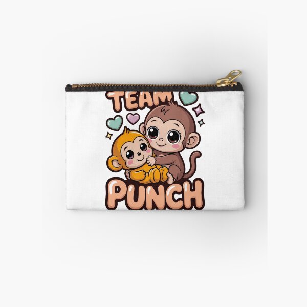 Item preview, Team Punch – Kawaii Brown Girl Monkey Holding Vivid Golden Baby Tee designed and sold by DarylWelsh2024.