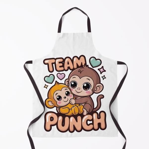 Item preview, Team Punch – Kawaii Brown Girl Monkey Holding Vivid Golden Baby Tee designed and sold by DarylWelsh2024.