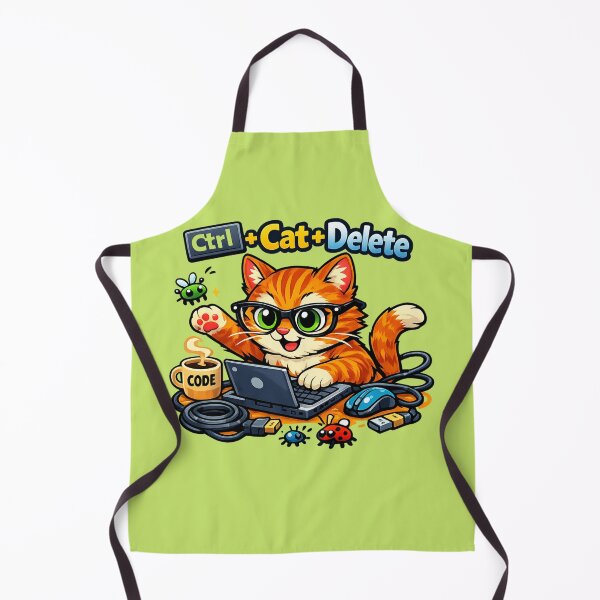 Item preview, A programmer cat hunts for bugs. designed and sold by  ZenRave Designs.