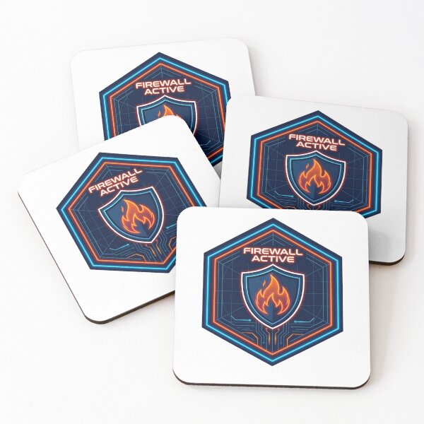 Item preview, Firewall Active  Cybersecurity Badge Shirt designed and sold by KurtByteStudio.