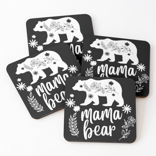 Item preview, Mama Bear Floral Silhouette Cute Nature Mom Design designed and sold by zamiokaline.